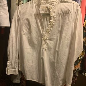 Loft Ruffle Blouse Shirt XSP